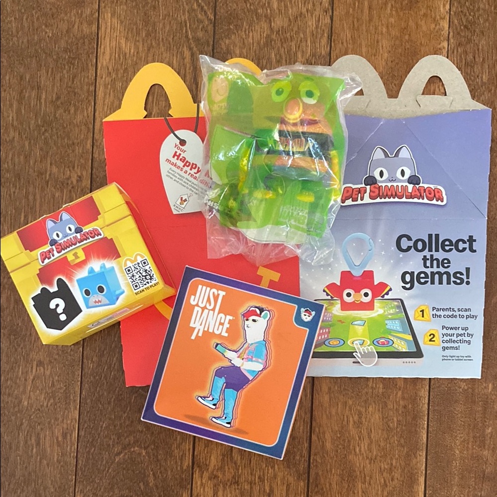 Bundle of 3 McDonald’s Happy Meal Toys with Box
